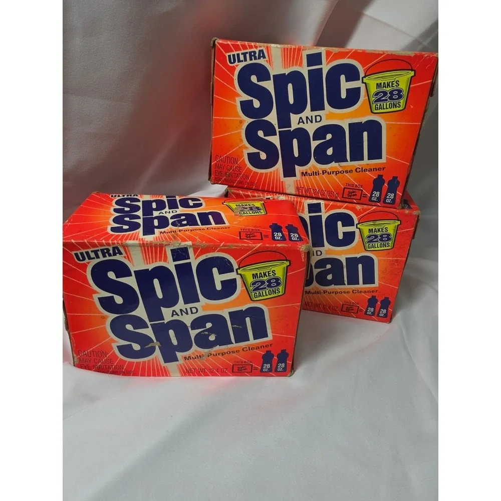 Vintage 3 Ultra Spic and Span Multi Purpose Cleaner Powder 12.4oz